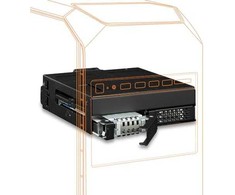 Icy Dock MB105VP-B kietojo disko dėklas Juodas SSD dėklas