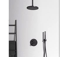 Virštinkinė dalis vonios-dušo maišytuvui Ideal Standard, Ceratherm T100 Silk Juodas matinė juoda