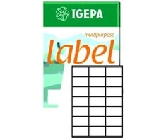 Mondi IGEPA A4 ETIKETĖS 70.0 X 41.0 MM Baltas (100)