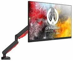 IIYAMA DSG3001C-R1 žaidimų stalo laikiklis vienam monitoriui su reguliuojamo aukščio VESA 75x75 arba 100x100mm USB jungtys (P)