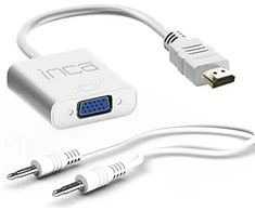 Adapteris AV Inca HDMI - D-Sub (VGA) balta (IHTVJ-7TB)