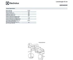 Indaplovė Electrolux ESF2400OW