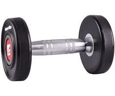 Gumuotas hantelis inSPORTline PRO 14kg