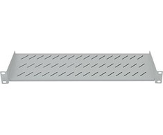 Intellinet 19" konsolinė lentyna, 1U, 2 taškų priekinis tvirtinimas, 150 mm Gylis, Pilkas, 712200