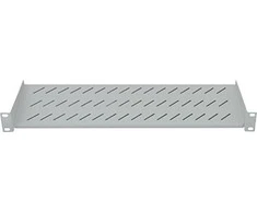 Intellinet 19" konsolinė lentyna, 1U, 2 taškų priekinis tvirtinimas, 150 mm Gylis, Pilkas, 712200