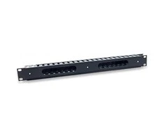 Intracom INTELLINET 711685 Intellinet 19 1U kabelių valdymo skydelis su dangteliu plieniniu/PVC Juodas