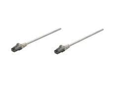 Intracom INTELLINET tinklo kabelis Cat6 U/UTP 10 m pilkas 33 pėd. RJ-45 Vyriški / RJ-45 Vyriški Paauksuoti kontaktai Polibag