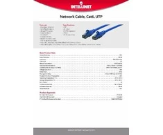 Intracom INTELLINET tinklo kabelis Cat6 UTP RJ45 vyriškas / RJ45 vyriškas 2,0 m 7 pėd. Juodas