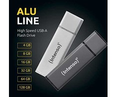 Intenso Alu Line 128 GB, USB-Stick - sidabrinis
