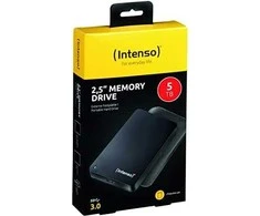 Kietasis diskas „Intenso“ 2,5 colio USB atmintinė 5 TB, išorinė kaitlentė (juoda, „micro-USB-B 3.2 Gen 1“ (5 Gbit/s))