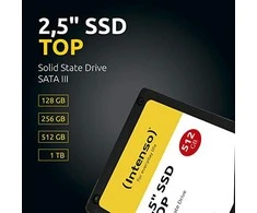 Intenso SSD TOP 1TB SATA3, 520/490MBs, Atsparus smūgiams, Mažos galios