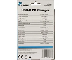 Inter-Tech įkroviklis Inter-Tech PD-2045 Universalus juodas kintamasis vidinis