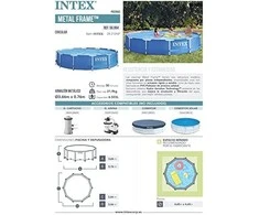 Surenkamas baseinas INTEX 366x76 cm