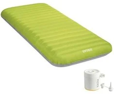 Pripučiamas čiužinys 191x76x17 cm su elektriniu pompa INTEX 64097