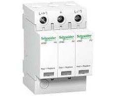 Schneider Electric Viršįtampio ribotuvas PV IPRD -DC40R-T2-3-1000 3-pole Type2 / C 65 kA su kontaktu A9L40281