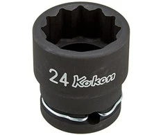 1/2" dvylikakampė smūginė galvutė KOKEN 14405M 24 mm