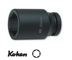 1" ilga šešiakampė smūginė galvutė KOKEN 33 mm