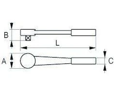 Reversinė terkšlė 202mm 3/8" Irimo blisteryje