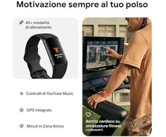 Išmanioji apyrankė Fitbit Charge 6, Juodos spalvos
