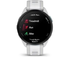 Išmanusis laikrodis Garmin Forerunner® 165 Music, Pilkšvos / baltojo akmens spalvos