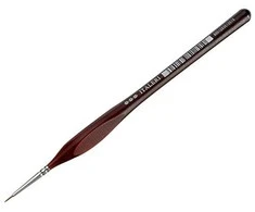 Italeri natūralaus plauko apvalus teptukas 00 (52252)