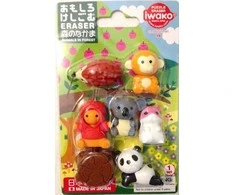 IWAKO trintukų- dėlionių rinkinys "Animals in Forest" ER-BRI022