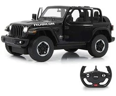 Jamara Jeep Wrangler JL 1:14 juodas 6+