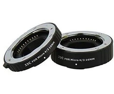 Objektyvas Konverteris JJC Vidutiniai žiedai Macro Af į Olimpą / Panasonic M4 / 3 - Micro 4 / 3