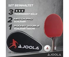 JOOLA DUO PRO stalo teniso rinkinys 2 raketės + 3 stalo teniso kamuoliukai + laikymo dėklas