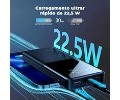 Išorinė baterija Power Bank Joyroom JR-QP191 22.5W PD QC3.0 AFC 10000mAh juoda