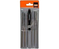 Bahco Dildžių rinkinys 160mm 6 vnt