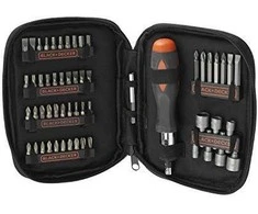 Black &amp; Decker Juodas+DECKER Rinkinys AKCESORIÓW 56elem.
