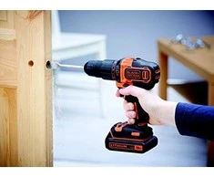 Smūginis suktuvas gręžtuvas Black &amp; Decker BDCHD18-QW, 18V, 1x1,5Ah, 40Nm
