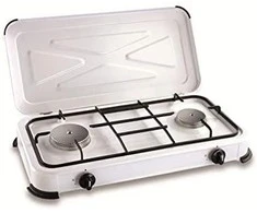 Kemper Enamelled Stove With Lid Power 2.6 kW Number of burners/cooking zones 2, Inox, Gas