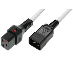 Assmann Electronic ASM IEC-PC1299 maitinimo kabelis, kištukas C20, H05VV 3 X 1,5mm2 iki C19 IEC LOCK 2m baltas