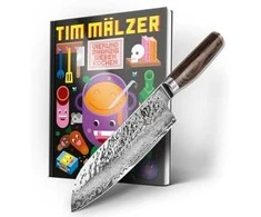 Nóż kai Europe Shun Premier TDM-W23 Tim Mälzer Santoku + książka kucharska