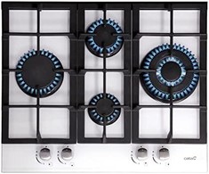 Kaitlentė CATA hob LCI 6031 WH Gas on glass, Number of burners/cooking zones 4, Rotary knobs, Baltas
