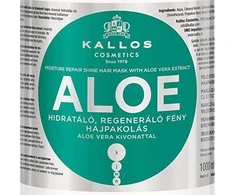 Drėkinanti plaukų kaukė sausiems ir pažeistiems plaukams Kallos Aloe Vera Hair Mask 1000 ml