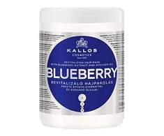 Sausų dažytų plaukų kaukė Kallos BLUEBERRY Revitalizing Hair Mask 1000 ml