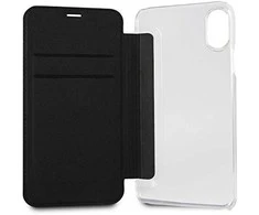 Dėklas Apple iPhone X / XS Karl Lagerfeld Book Valentine (KLFLBKPXVDCBK) juodos spalvos
