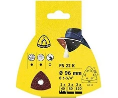 KLINGSPOR SAVIKAMPIS TRIKAMPIS ABRAZYVINIS DISKAS 96mm PS22K storio. 60 GLS15 /50 vnt.
