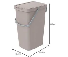 Prosperplast Krepšys SYSTEMA Q šiukšliadėžė - šviesiai ruda, 20 l. Keden