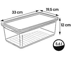 Keeeper Keeeper Clearbox konteineris BeA 5.6l Skaidrus 1057800..