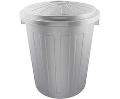 Keeeper Atkritumu tvertne Mats 50L Maxi O50x55cm sudraba krasa