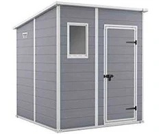 KETER sodo sandėliukas MANOR PENT 6x6 pilka/balta 183,5 x 185 x 200,5cm