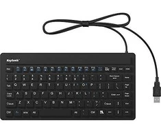 „RaidSonic Icy Box KeySonic Mini“ klaviatūra, atspari vandeniui, USB 2.0, pramoninis IP68, Juodas