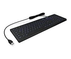 RaidSonic KeySonic KSK-8031INEL-B (DE) klaviatūra Przemysłowy USB QWERTZ Niemiecki Juodas