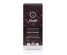 Augaliniai tamsiai rudi plaukų dažai Dark Brown, Khadi, 100g