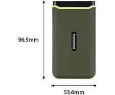 TRANSCEND ESD380C 500GB Išorinis kietasis diskas SSD USB 3.2 Gen 2 Type C