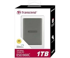 TRANSCEND ESD360C 1TB Išorinis kietasis diskas SSD USB 20Gbps Type C